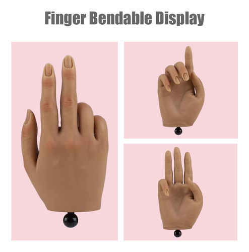 Mão Artificial Prática Knowu Para Unhas, Direita, Cor #2 1