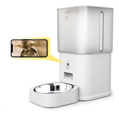 Alimentador Automático Para Gatos Abrct Con Cámara, Comedero 0