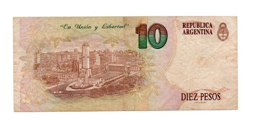 Billete Argentina 10 Pesos Convertibles 1er Dis Bottero 3045 1