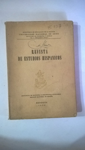 Revista De Estudios Hispánicos I - Cuyo Furlong Torre Revelo 1