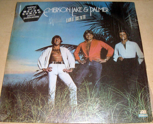 Emerson Lake & Palmer Love Beach Lp Argentino / Kktus 0