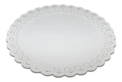 Bandeja Plastica Redonda Filigrana Tortas Masas 27 Cm Unidad 0