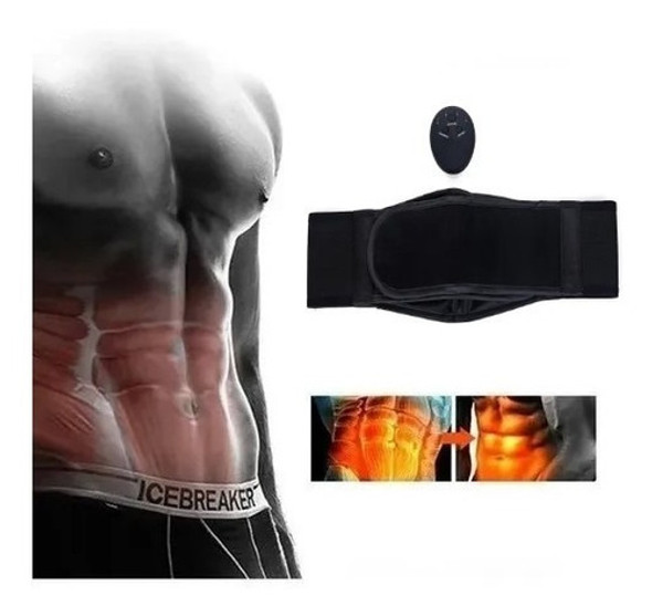 Parche Electro Estimulador Muscular Abdominal, Pila Aaa 0