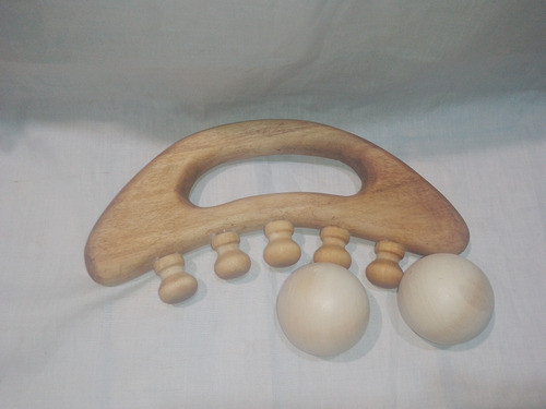 Maderoterapia  Tabla Modeladora Media Luna Con Nudillos+ Reg 0