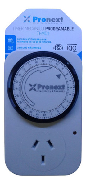 Pack X5 Timer Mecánico Programable Enchufable Pronext 0