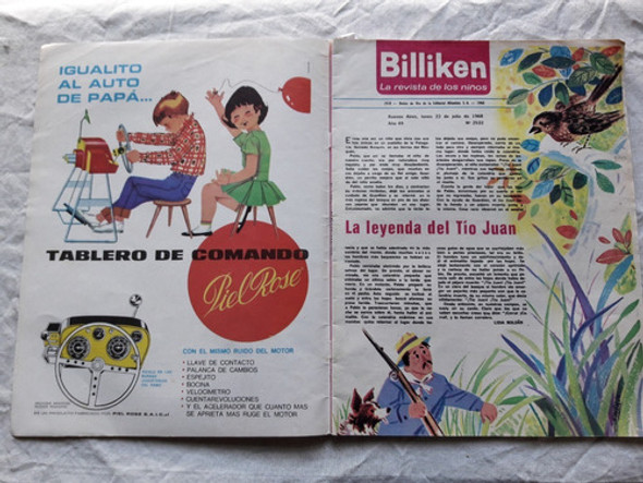 Revista Billiken N° 2532 Año 1968 Lamina Semaforo Para Armar 1