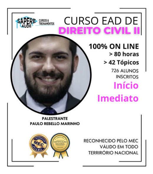 Curso Ead De Direito Civil Ii 1