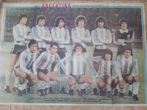 Reviposter Selec. Argentina Campeon Mundial 1978 - 62 X1,18 1