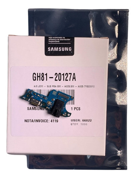 Conector De Carga Galaxy A02s Sm-a025m Original Novo 0