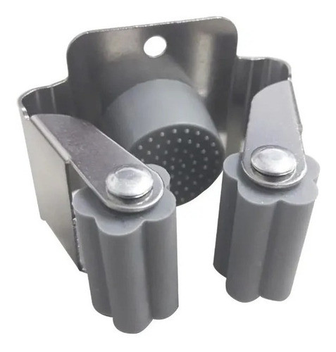 Escobero Soporte Simple Gris Goma Escoba Antideslizante Se02 0