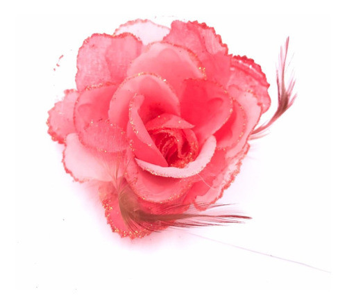 Promoção 10 Pçs - Rosa Artificial De Poliéster P/ Montagem 1