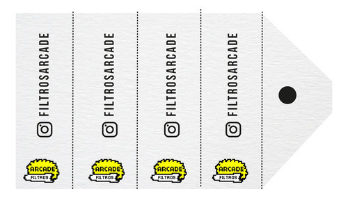 Etiquetas Tags Colgantes Con Filtros Troquelados 60x25mm 0