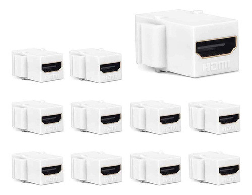 Placa De Pared Hdmi Keystone, Phizli 1 - Cat6 Ethernet 1 - C 0