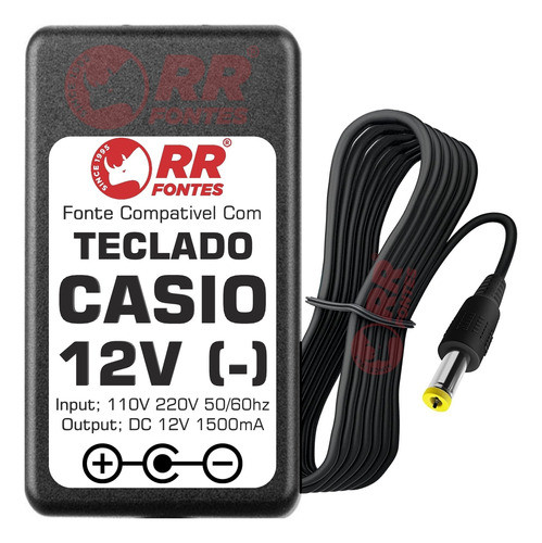 Fonte 12v Para Casio Px320 Px400 Px400r Px410r Px500 Px500l 0