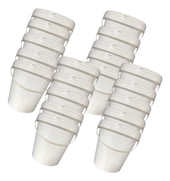 Balde Plast 3.6l Alça Plast P Argamassa 10 Pcs 0