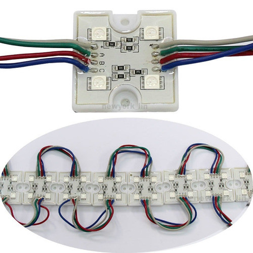 Modulos De 4 Leds 5050 Plancha X 20 Unidades Rgb Multicolor 0