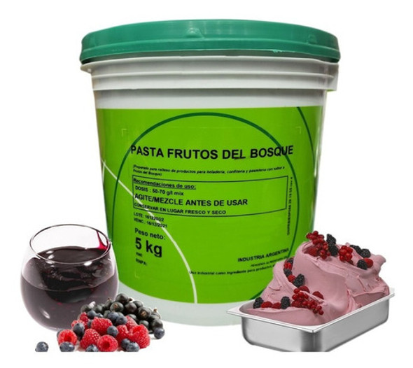 Pasta Frutos Del Bosque Para Helados Pasteleria 5 Kg 0 Pasta Frutos Del Bosque Para Helados Pasteleria 5 Kg 0