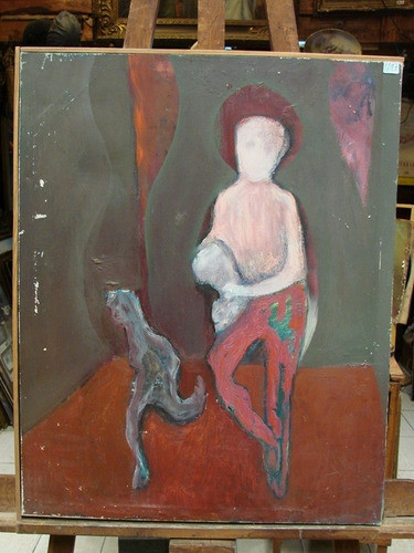 Anonimo / Personaje Abstracto / 70 X 55 / Oleo # 1697 1