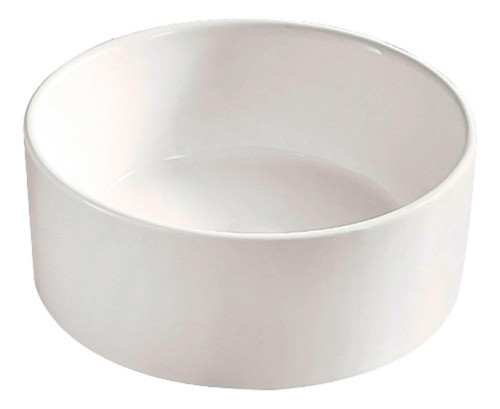 Bacha Redonda De Loza Blanca Para Apoyar 41x15 0