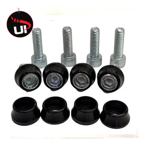 Kit 8 Arruelas Anodizadas P/ Parafuso Allen M6 - Preto 1