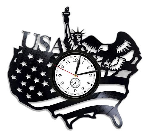 Kovides Reloj De Pared Con Diseño De Estatua De La Libertad 0