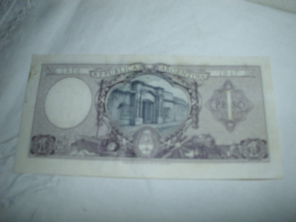 Billete De 1 Peso Banco Central De Republica Argentina 1