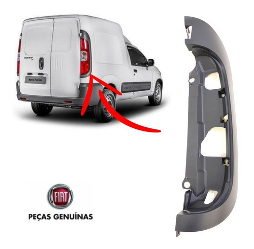 Moldura Lanterna Fiorino 2014 A 2021 Lado Deito Original 1