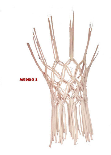 Red Basquet Profesional 12 Enganches Doble Encordado Algodon 1