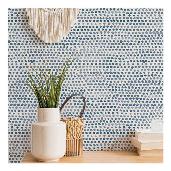 Tempaper Moire Dots - Papel Tapiz Extrable Para Despegar Y P 1