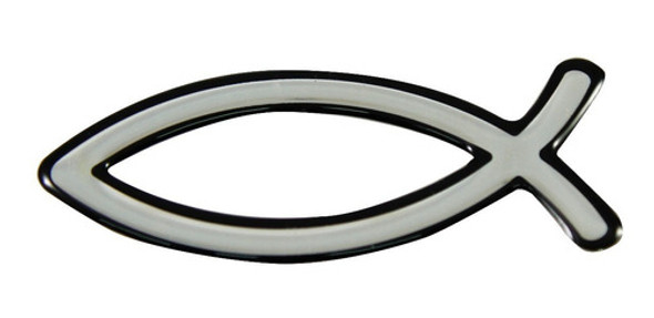 Emblema Pez Silicona Autoadhesivo Para Autos 1 Emblema Pez Silicona Autoadhesivo Para Autos 1