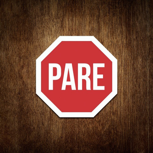 Placa De Sinalização - Pare 0