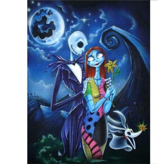 Kit De Pintura Con Diamantes 5d Halloween Jack Skellington 0