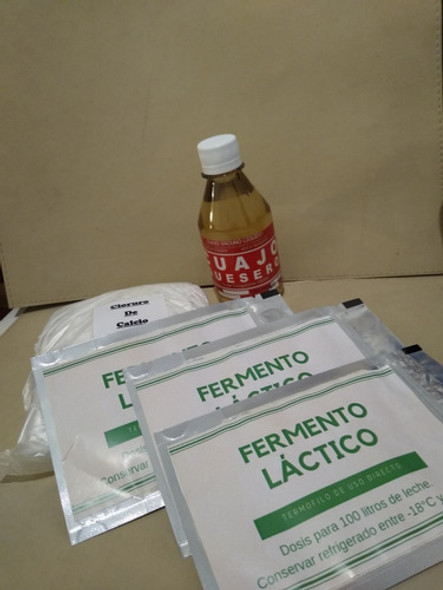 Kit Cuajo,fermentos, Telasuiza,termometro, Calcio 0