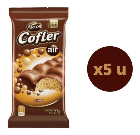 Chocolate Cofler Aireado Mixto 27 Grm X5u*golosinas Del Sur* 0
