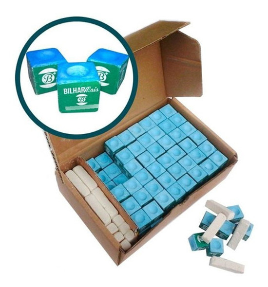 Giz Taco Sinuca Bilhar Azul E Branco Caixa Com 157 Peças 0 Giz Taco Sinuca Bilhar Azul E Branco Caixa Com 157 Peças 0