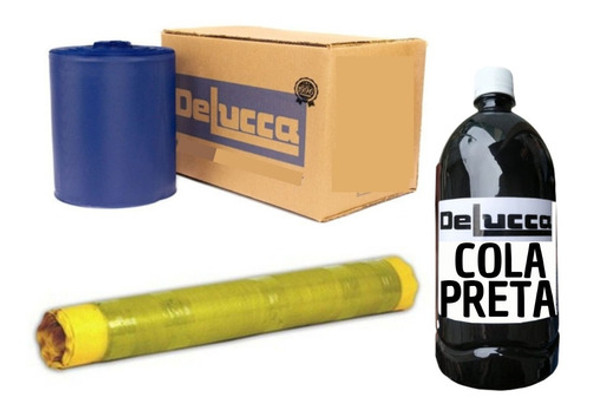 Lona Cordonel + Vulcanite + Cola P/ Reparo Pneus Delucca 0