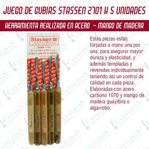 Stassen Juego De Gubias X 5 Unidades Codigo 2701 Microcentro 0