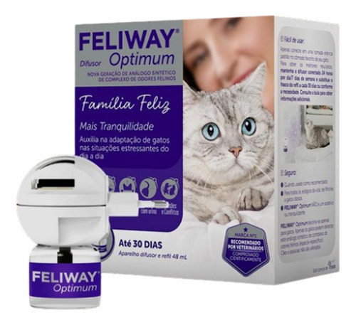 Feliway Optimum 1 Difusor + 1 Refil 48ml - Ceva 1