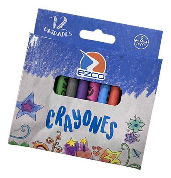 Crayones De Cera Ezco X 12 Colores 0