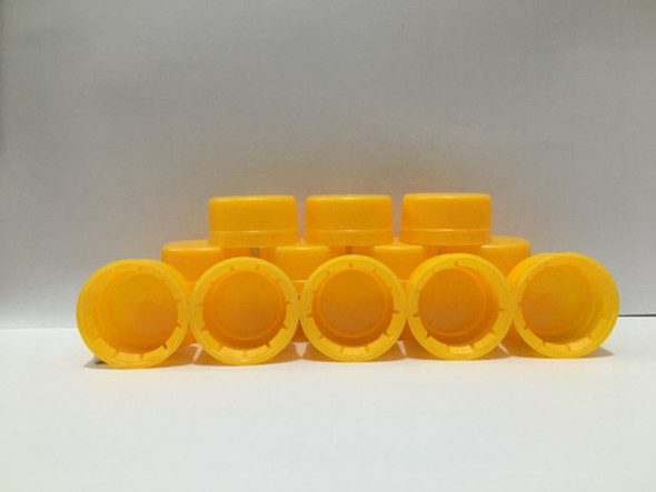 Tampa Plástica  C/ Lacre Perfil Baixo Pet 28mm Amarela 200un 0