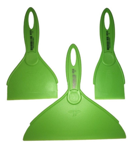 Juego Espatulas Plastico 15/12/10 Cm Kitx3 Excelentes !!! 0