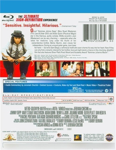 Blu-ray Benny And Joon / Corazones En Conflicto 1