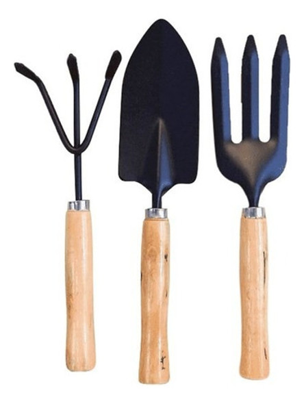 Kit De Palas Y Rastrillos Para Jardín Pack De Jardínería X3 0