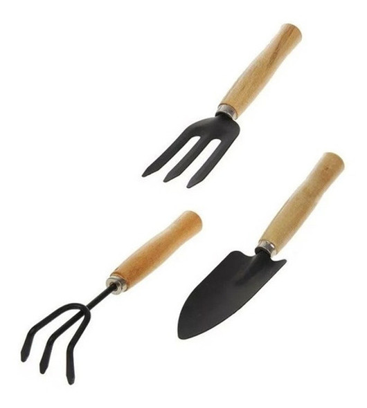 Kit De Palas Y Rastrillos Para Jardín Pack De Jardínería X3 1