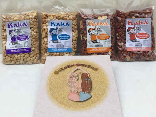 Amendoim Graúdo Kaká - Com Pele Salgado - 1 Pacote De 500g 1