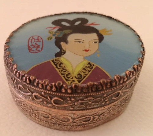 Antiguo Alhajero Despojador Chino Geisha 1