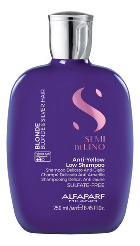 Alfaparf Semi Di Lino Blonde Silver Shampoo + Enjuague 3c 1
