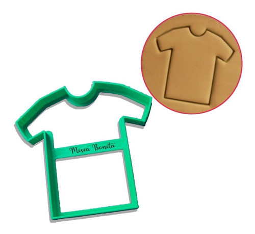 Camiseta Remera Ambo Cortante Galleta Fondant Silueta Molde 0