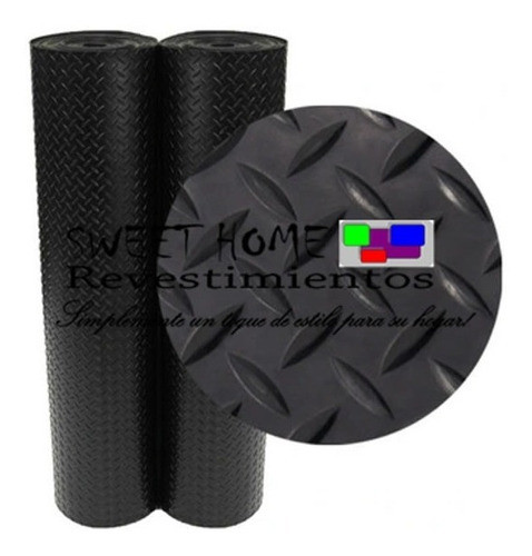 Alfombra Piso Goma Acanalada -espiga-rombos 1