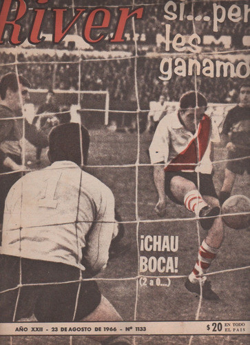 Revista Partidaria - River 2 Vs Boca 0 - Nº 1133 - Año 1966 0